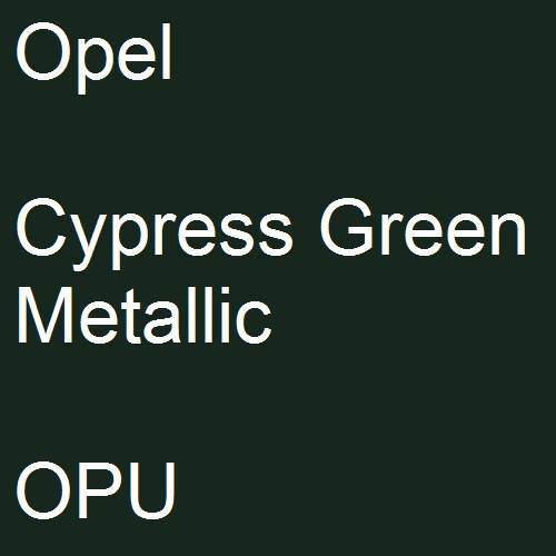 Opel, Cypress Green Metallic, OPU.